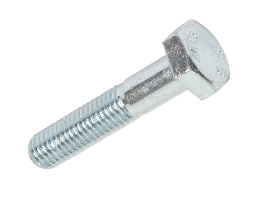 Easyfix  Bright Zinc-Plated Carbon Steel Hex Bolts M8 x 100mm 50 Pack