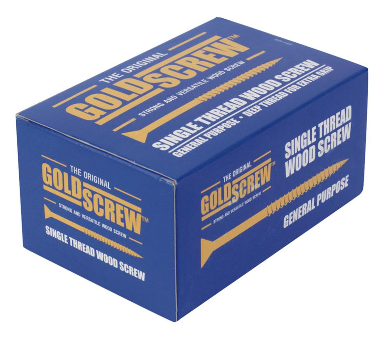 Goldscrew  PZ Double-Countersunk Multipurpose Screws 5 x 60mm 100 Pack