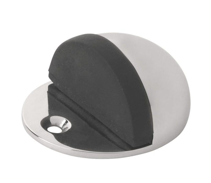 Oval Door Stops Polished Chrome 2 Pack