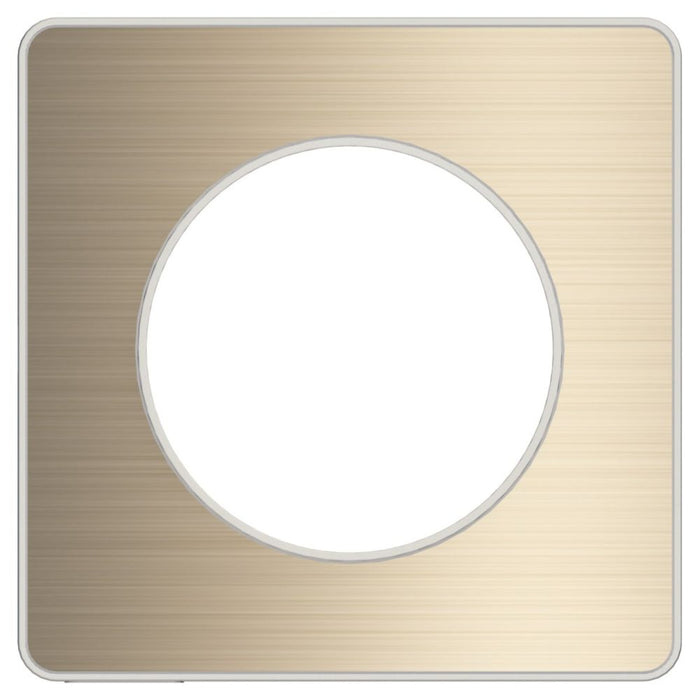 Schneider Electric Odace - Recessed Equipment  Brushed Bronze Finishing Plates 10 Pack