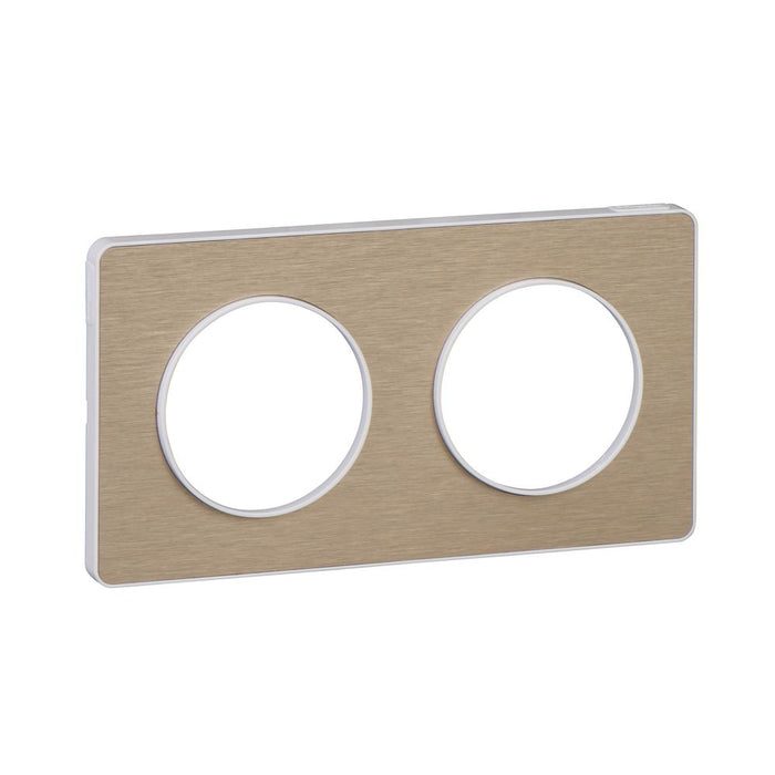 Schneider Electric Odace - Recessed equipment  Brushed Bronze Cover Plates 5 Pack