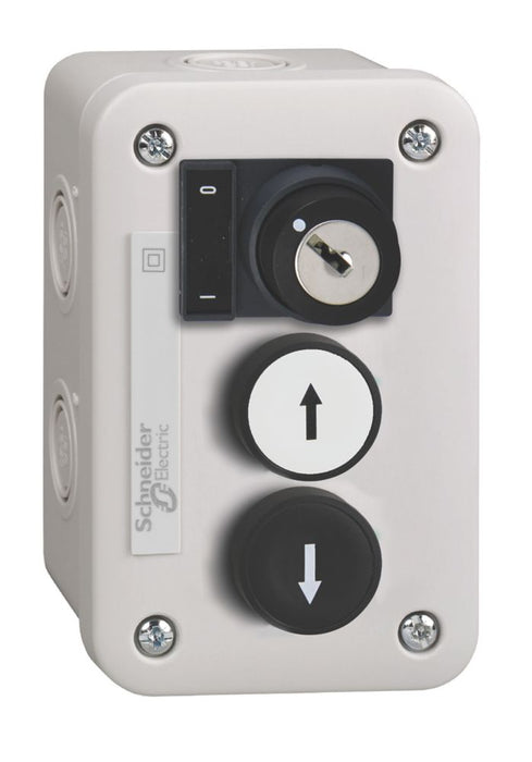 Schneider Electric XALE3441 3-Pole Flush Push-Button Complete Control Station NO