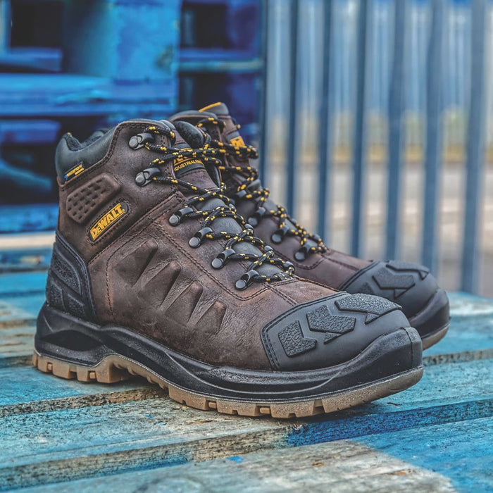 DeWalt Hadley   Safety Boots Brown Size 8