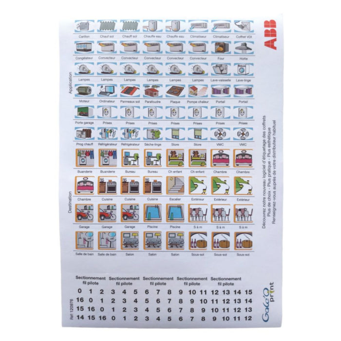 ABB   Adhesive GaleO13 Label Sheets 200 Pack