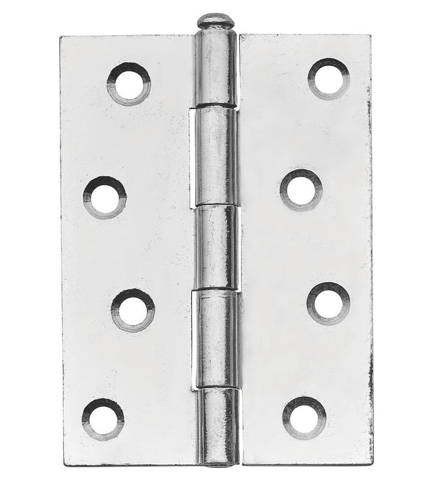 Zinc-Plated  Loose Pin Butt Hinges 100mm x 41mm 2 Pack