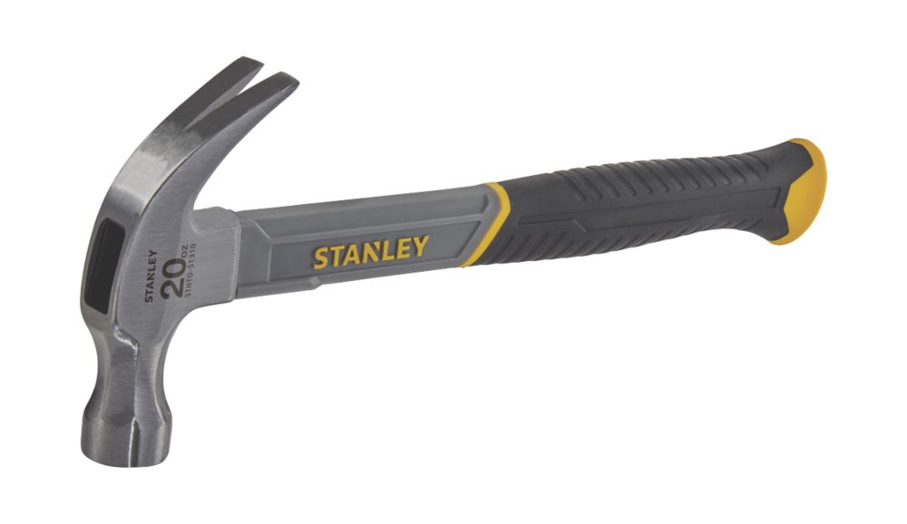 Stanley  Fibreglass Claw Hammer 20oz (0.57kg)