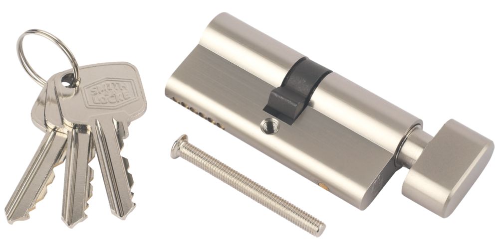Smith & Locke 6-Pin Thumbturn Euro Cylinder 30-30 (60mm) Nickel