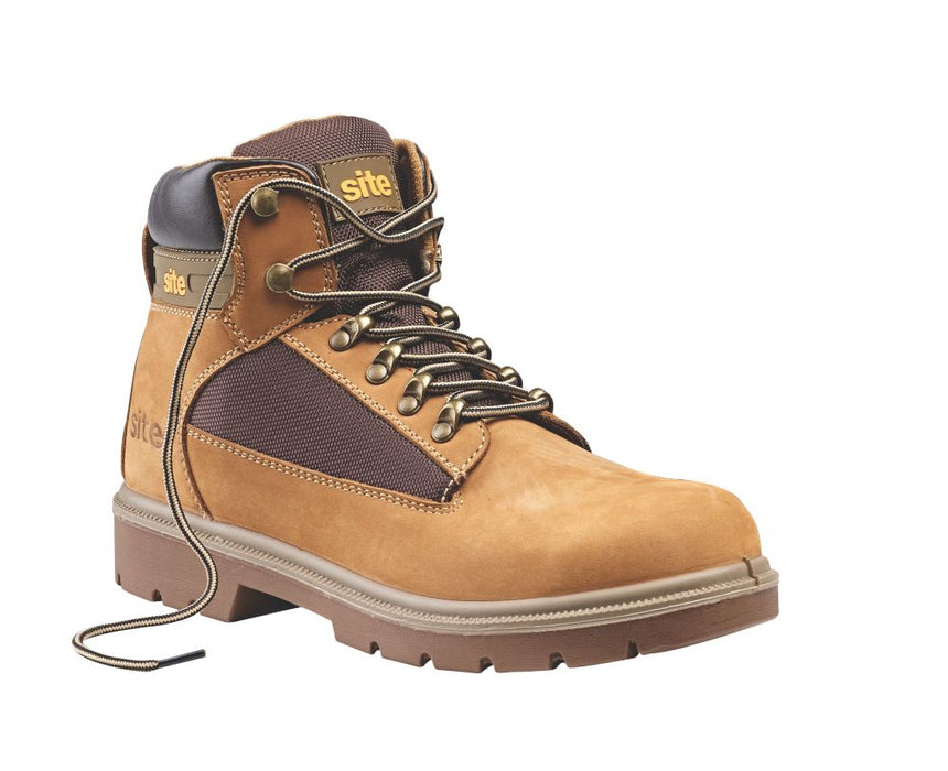 Site Quartz   Safety Boots Honey Size 8