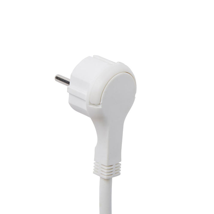 16A 1-Gang Unswitched  Extension Cord  White 3m