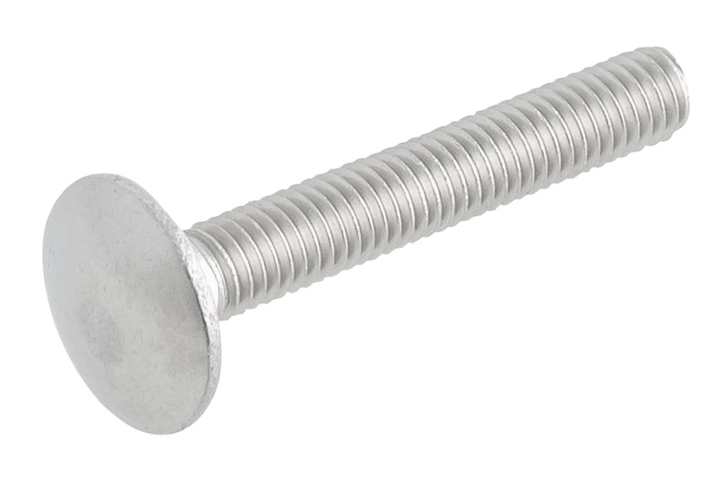 Easyfix Threaded Coach Bolts A2 Stainless Steel  M8 x 50mm 10 Pack