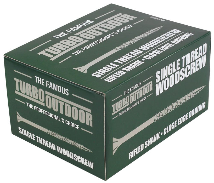 Turbo Outdoor  PZ Double-Countersunk Multipurpose Screws 5 x 100mm 100 Pack