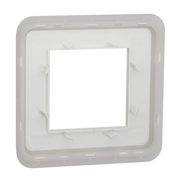 Schneider Electric Unica - Recessed equipment  White Finishing Plate