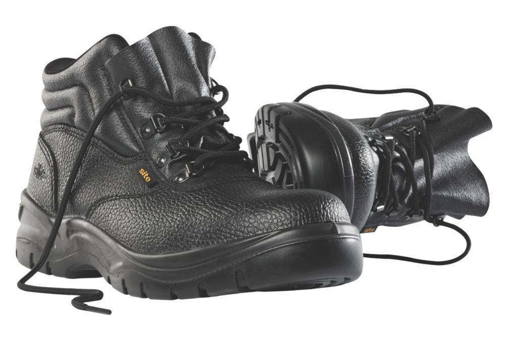Site Slate   Safety Boots Black Size 7