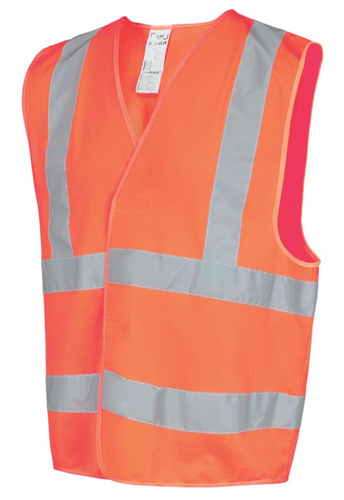 Site Rushton Hi-Vis Waistcoat Orange XX Large  XXX Large 52" Chest