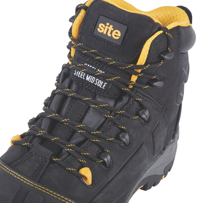 Site Fortress   Safety Boots Black Size 7