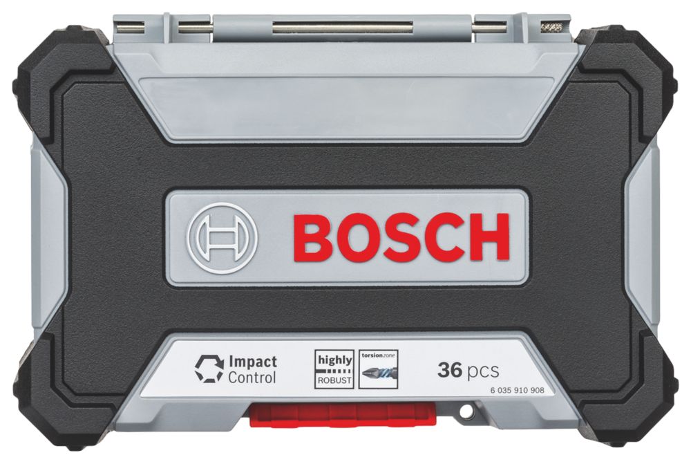 Bosch  14" Hex Shank Mixed Impact Control Screwdriver Bit Set 36 Pieces