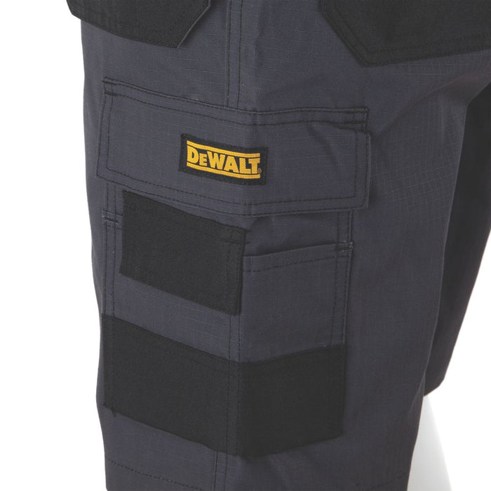 DeWalt Ripstop Multi-Pocket Shorts Grey  Black 34" W