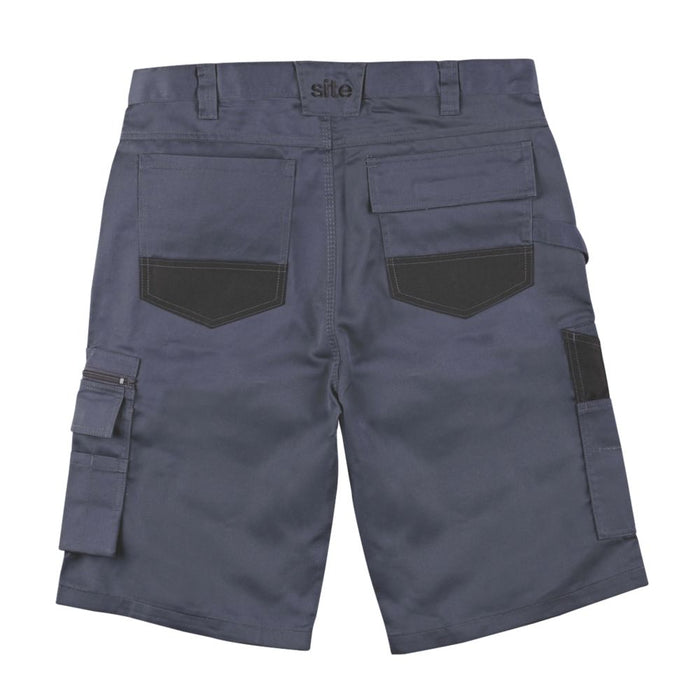 Site Jackal Multi-Pocket Shorts Grey  Black 40" W