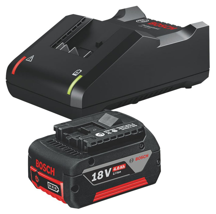 Bosch GBA 18V 4.0Ah Li-Ion Coolpack Battery & Charger Starter Set 2 Pack