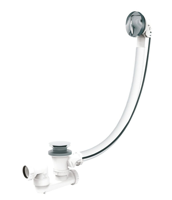 Valentin Bath Drain White  Chrome 40mm