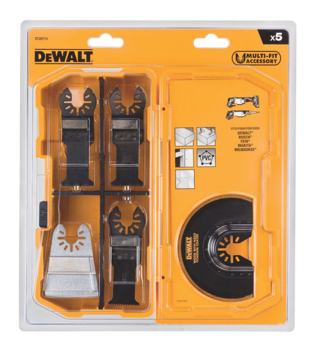 DeWalt  DT20715-QZ Multi-Material Cutting Blade Set 5 Piece Set
