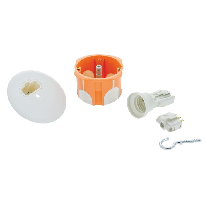 Capri  1-Gang Dry Lining Waterproof Box, DCL Center Point, E27 Socket & Plug 50mm