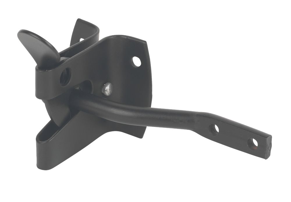 Garden Gate Latch Black Powder Coated 50mm