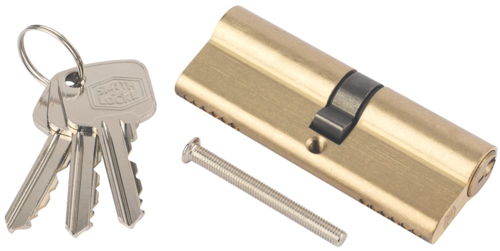 Smith & Locke 6-Pin Euro Cylinder 40-40 (80mm) Brass