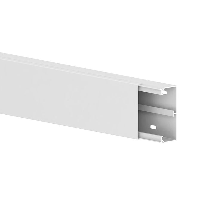 GGK Plastic White Trunking 90mm x 40mm x 1.25m 2 Pack