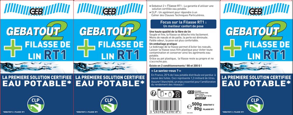 GEB Gebatout 2 Sealant & Refill 500 + 80g