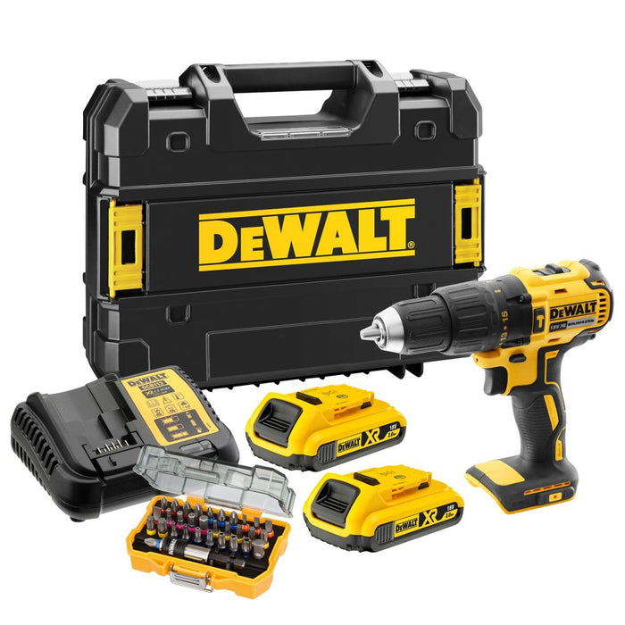 DeWalt DCD778D2TA 18V 2 x 2.0Ah Lithium XR Brushless Electric Hammer Drill