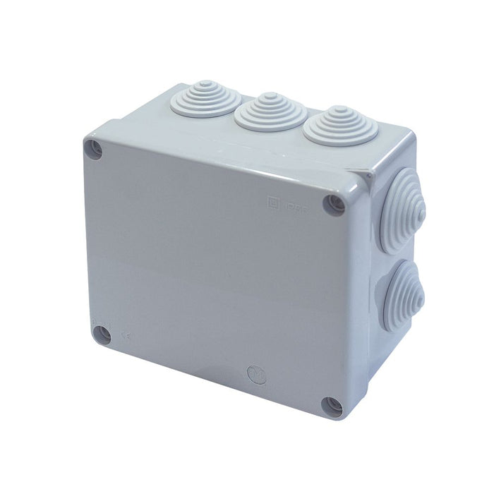 Outdoor Junction Box With 10 Cable Grommets And Integrated Locking System 200 x 140 x 75 mm