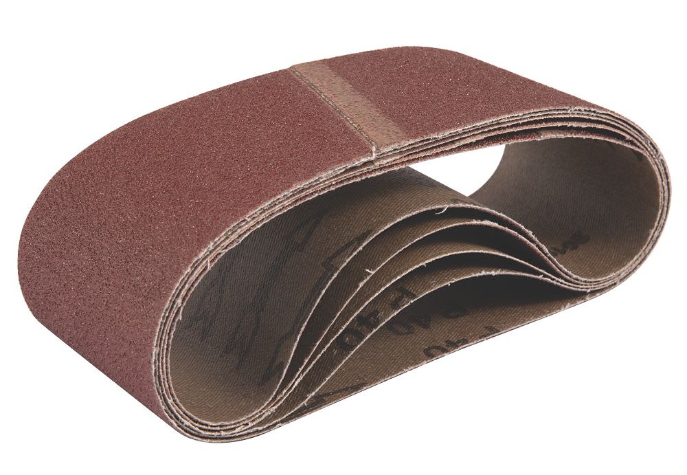 Titan  Sanding Belt Unpunched 457 x 76mm 40 Grit 5 Pack