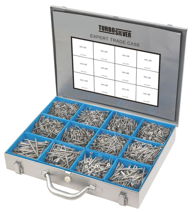 Turbo Silver  PZ Double-Countersunk Expert Trade Case 2800 Pcs