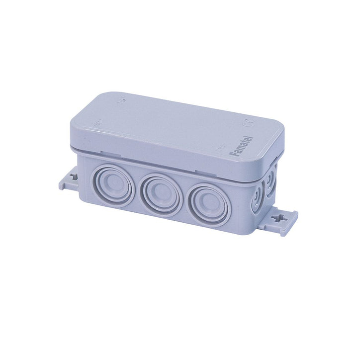 10-Entry Rectangular Outdoor Junction Box with Cable Grommets & Locking System