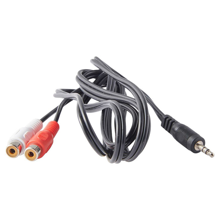 2RCA (Female) to Audio (Male) 3.5mm Audio Cable 1.5m