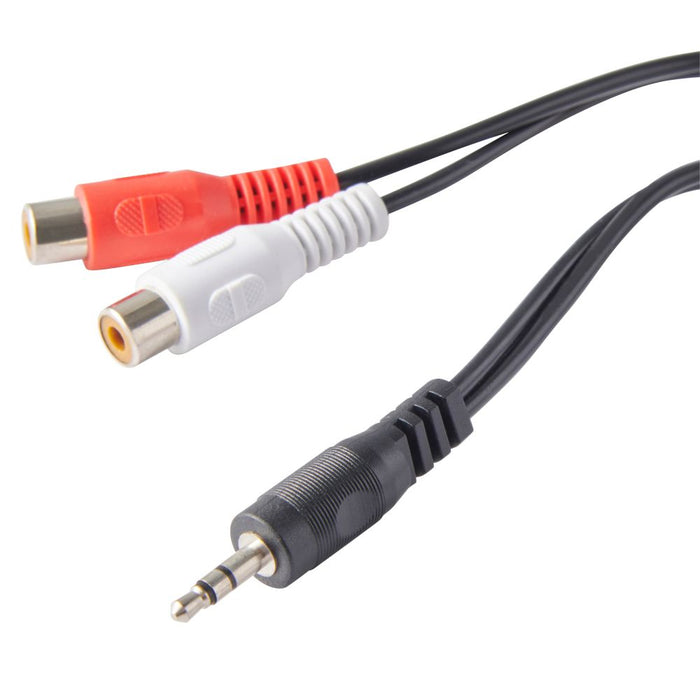 2RCA (Female) to Audio (Male) 3.5mm Audio Cable 1.5m