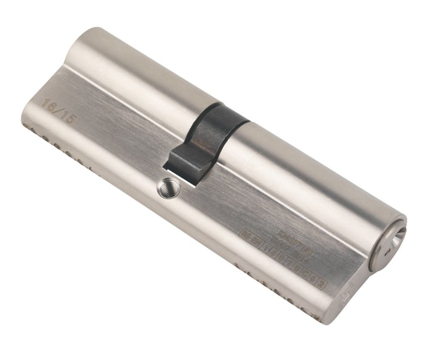 Smith & Locke  1* 6-Pin Double Euro Cylinder Lock 45-50 (95mm) Polished Nickel