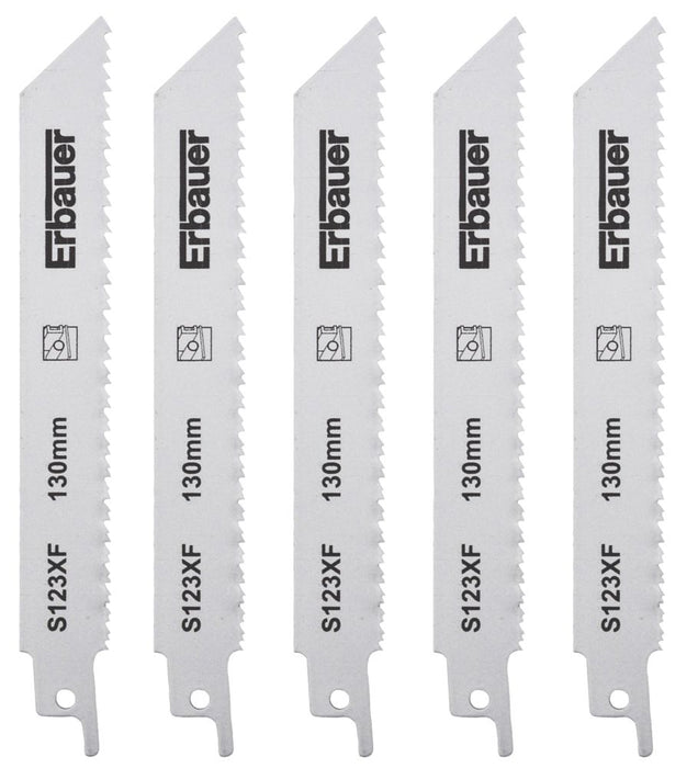 Erbauer  S123XF Sheet Metal Reciprocating Saw Blades 150mm 5 Pack