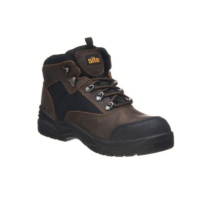 Site Onyx   Safety Boots Brown Size 6