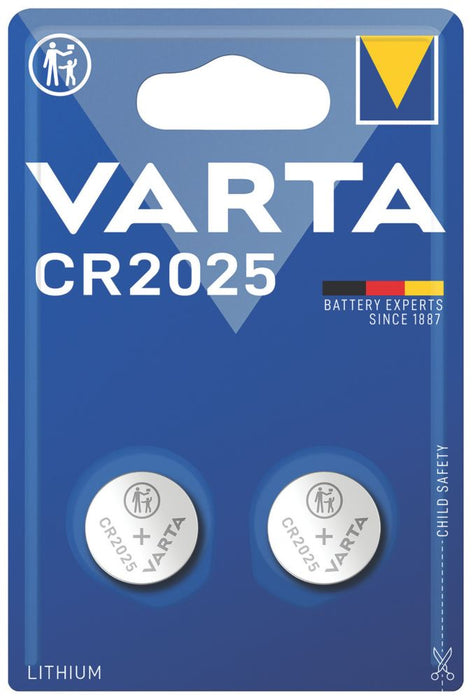 Varta CR2025 Coin Cell Battery 2 Pack