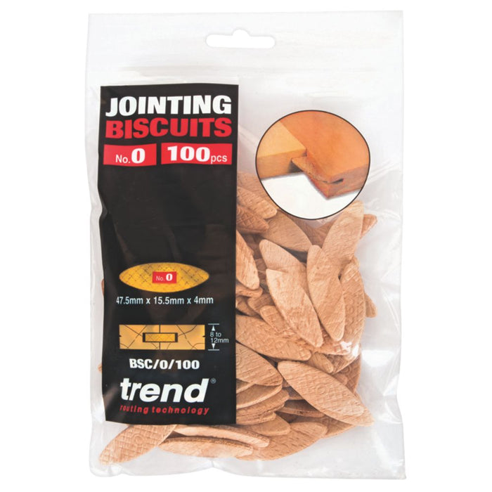 Trend No. 0 Jointing Biscuits 100 Pack