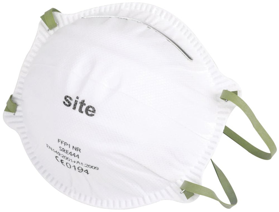 Site  Moulded Unvalved Mask P1 10 Pack