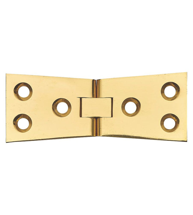 Polished Brass Counter Flap Hinges 38mm x 102mm 2 Pack