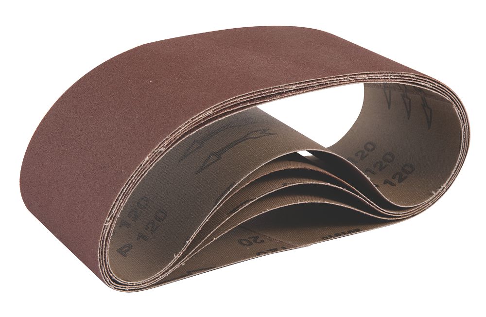 Titan  Sanding Belt Unpunched 610 x 100mm 120 Grit 5 Pack