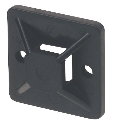 Cable Tie Base Black 20 x 19mm 100 Pack