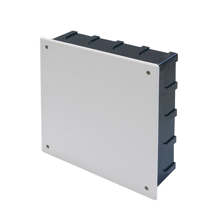 16-Entry Square Flush-Mounting Junction Box with Entries & Screw Closure System