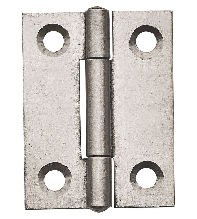 Self-Colour  Fixed Pin Butt Hinges 50mm x 38mm 2 Pack