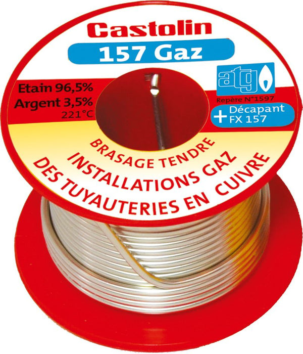Castolin 157GAS Solder Wire 250g