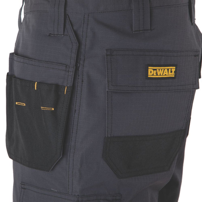 DeWalt Ripstop Multi-Pocket Shorts Grey  Black 30" W